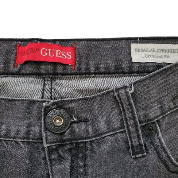 MENS GUESS STRAIGHT LEG JEANS 33X32. - Picture 5 of 11